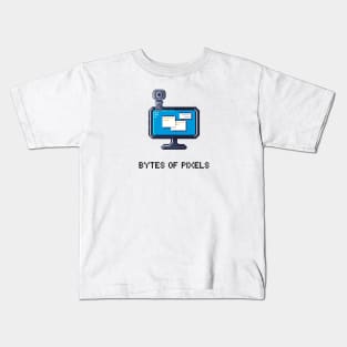 Pixel Fusion: Bytes of Pixels Kids T-Shirt
